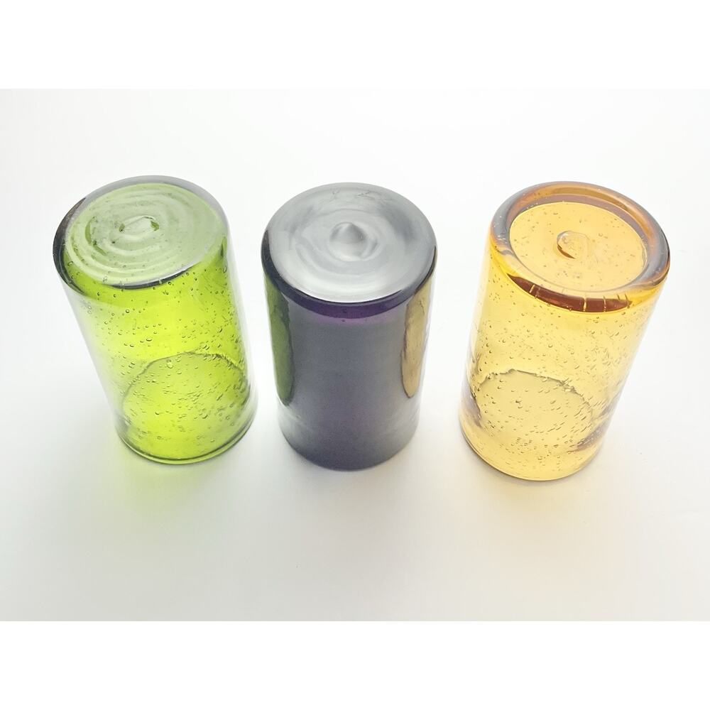 Artland “Iris” 6 Colorful Blown Highball Tumbler Drinking Glasses 5 3/4” 18oz - Picture 6 of 6